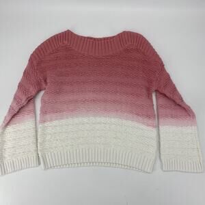 INC International Concept Sweater Ombre Cable Knit Top
